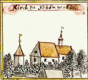 Kirch zu Schönwalde - Kościół, widok ogólny